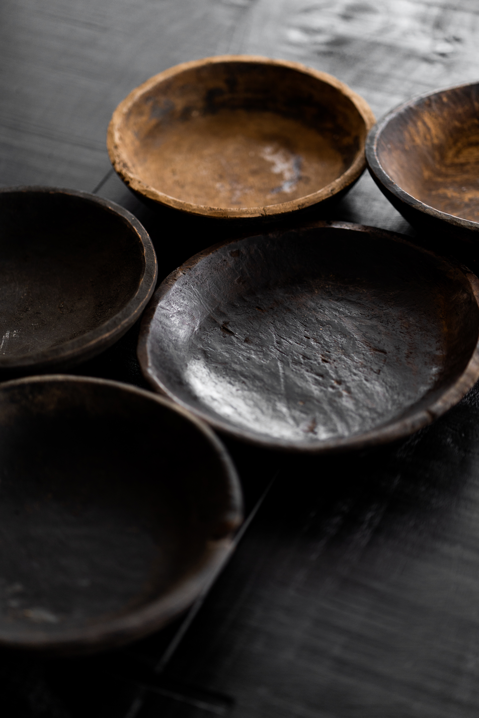 Sumba Antique Tribal Wood Plates