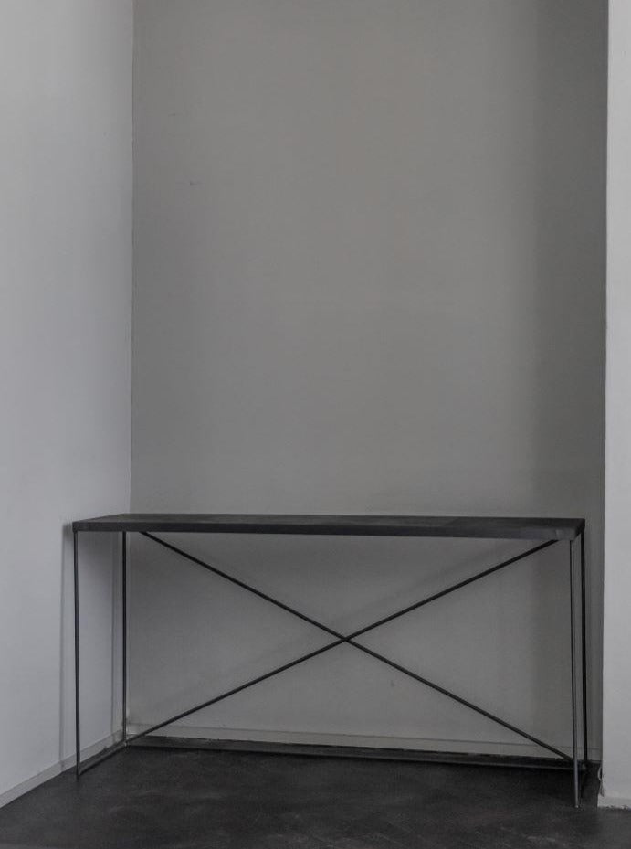 String Series Leather Console Table
